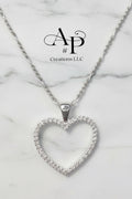 925 silver heart necklace