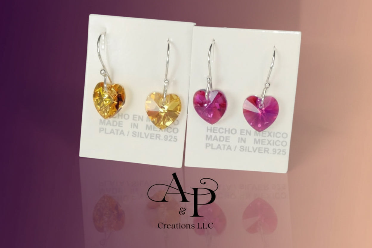 Beautiful heart earings